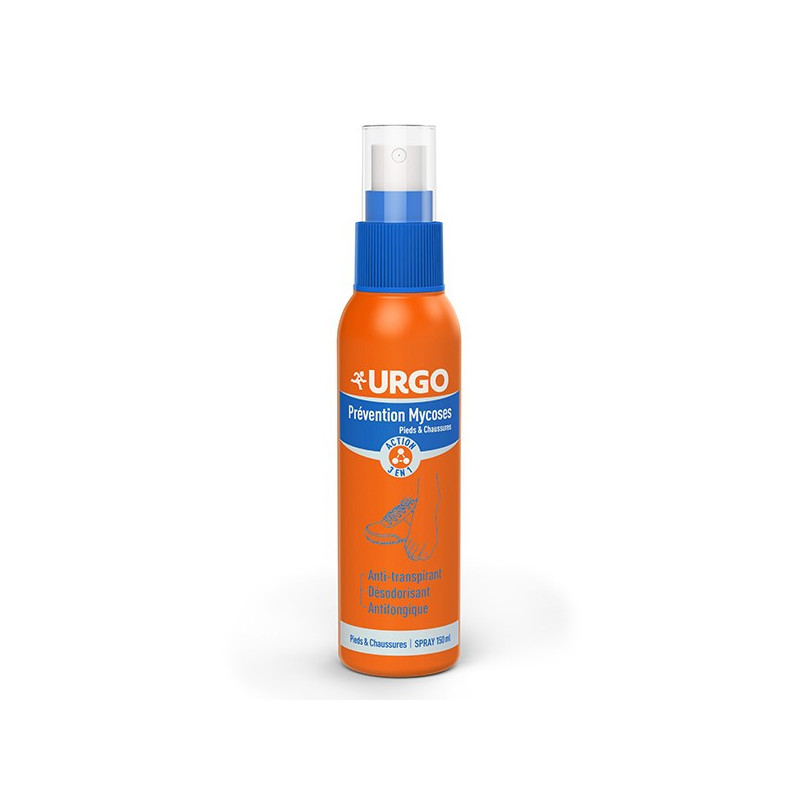 Urgo Pieds Mains Prévention Mycoses Spray Pieds et Chaussures 150ml