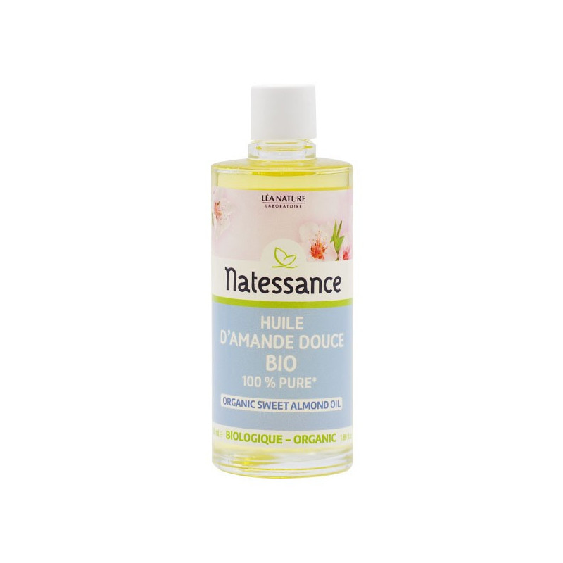 Natessance - Huile d'amande douce biologique Pour Bébé 50ml - Boutique bio