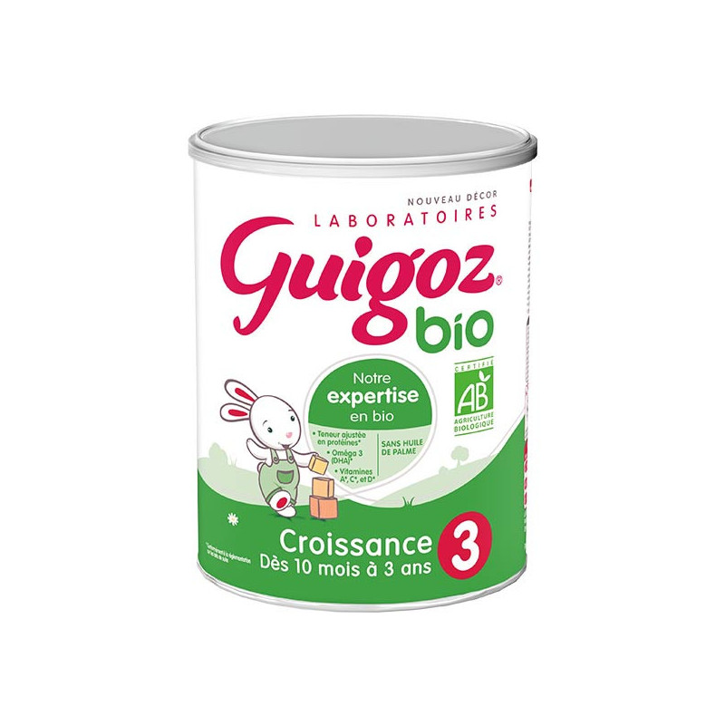 Guigoz 3 Croissance Bio Poudre 800g