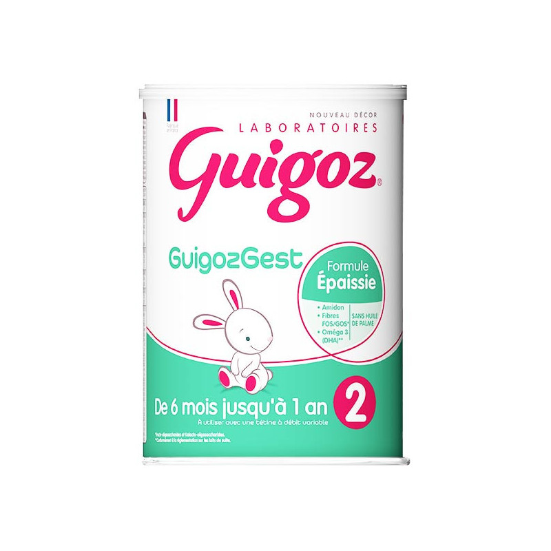 Lait bébé en Poudre 1er âge formule épaissie GUIGOZGEST GUIGOZ