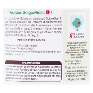 lait 1er age formule épaisse GuigozGest - guigoz - 820