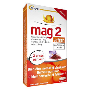 Mag 2 Safran 30 comprimés