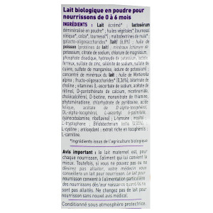 Babybio Optima Lait Infantile 1er Âge, BIO, 800g : : Hygiène et  Santé