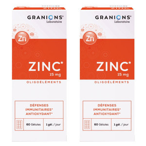 Granions Zinc 15mg Lot de 2...