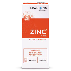 Granions Zinc 15mg 60 gélules