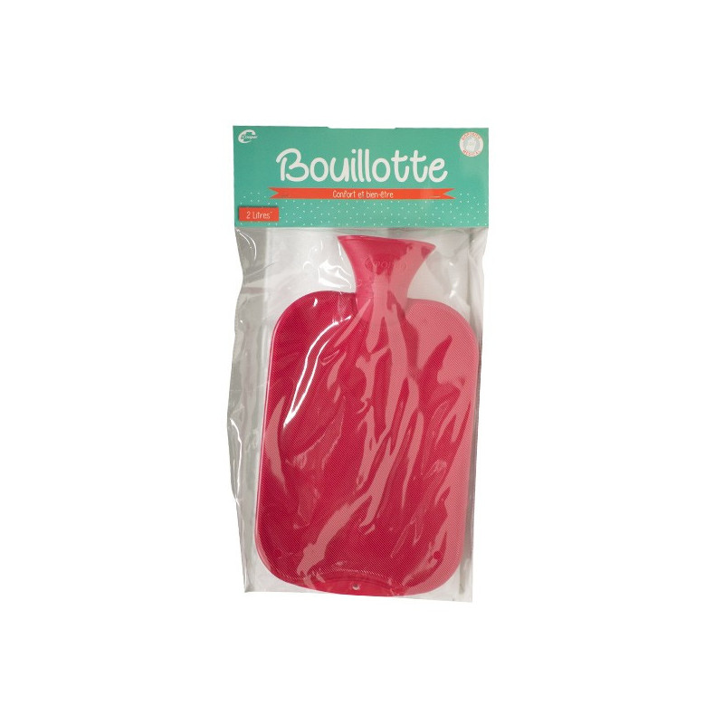 BOUILLOTTE ROUGE THERMOPLASTIQUE 2L COOPER