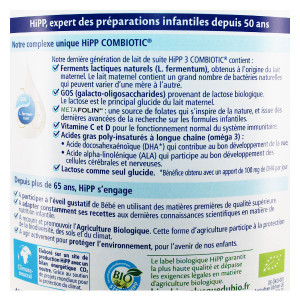 Lait de Croissance Bio 3 - HIPP BIOLOGIQUE - 800 g