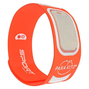 Parakito Sport Bracelet Anti-Moustiques Orange + 2 pastilles