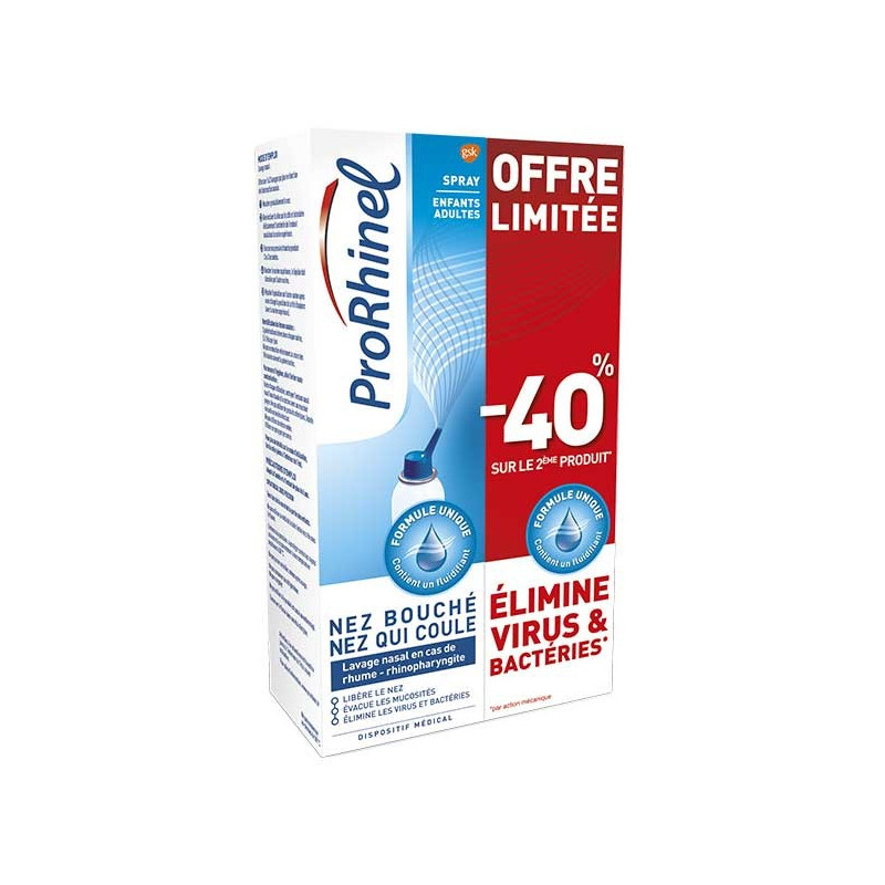 ProRhinel Spray Enfants - Adultes Lot de 2 x 100ml